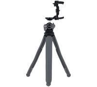 Rollei Monkey Pod 3: versátil Mini trípode - Smartphone, cámara, Palo Selfie - Compatible, Flexible, Ligero, Cabezal de Bola Giratorio 360° (Gris)