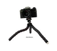 Rollei Monkey Pod | Mini trípode con Patas Flexibles | Incl. Cabeza esférica | con Patas de Goma Antideslizantes y Placa de Cierre rápido | Negro
