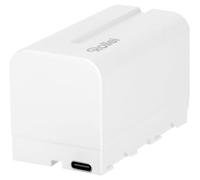 Rollei NP-F750 Pro - Batería Blanca | Universalmente compatible con videocámaras, luces LED, monitores y muchos otros dispositivos