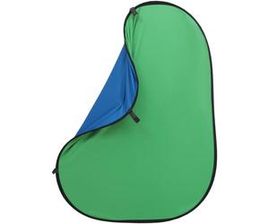 Rollei Parte Trasera Plegable con Poco tamaño en Azul/Verde, Ideal para Colocar en 1,5 x 2 Metros, Plegable a un diámetro de 70 cm.