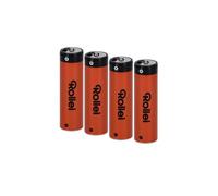 Rollei Pilas Recargables de Iones de Litio con Carga rápida USB C de 1,5 V, batería Recargable de 1332 mAh, sin Efecto Memoria, 4 Unidades