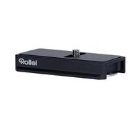 Rollei Placa de liberación rápida con Compartimento AirTag Oculto: Seguridad y Comodidad para su cámara, con Montaje rápido, Rango de señal Mejorado y compatibilidad Universal