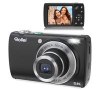Rollei Powerflex Compact Camara Digital, Camara de Fotos 5K Dual Cámara 64MP Autofocus con Zoom Óptico 5X & Pantalla Táctil de 2,8" Camara Fotografica Compacta Nergo, Cámara-Digital-Fotos-Fotografica