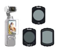 Rollei Filtros Magnéticos Compatible con dji Osmo Pocket 3, 3 en 1 Filter ND 2~32 + CPL + Black Mist 1/4 de Nano Recubrimientos, Protector de Pantalla y Paño de Limpieza Incluidos