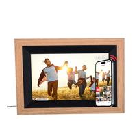 Rollei Smart Frame WiFi 105 en Madera marrón. Marco de Fotos Digital de 10,1 Pulgadas con función WiFi para Reproducir Tus Fotos y vídeos con Sonido. Color: Madera marrón