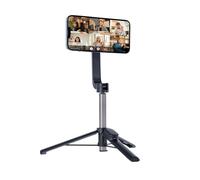 Rollei Smartphone Selfie Tripod: Mini trípode con Disparador Remoto, Altura Regulable hasta 65,6 cm. 3 en 1: trípode, Palo Selfie, Bluetooth, Compacto y Estable. ¡Ideal para Viajes! (Soporte
