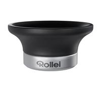 Rollei Soporte para lenteja, Soporte de lensball para Todo Tipo de Lentes con Soporte de sugnapffhalterung y Rosca de 1/4" para Montar en un trípode de fotografía, Evita Que la Pelota ruede.