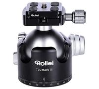 Rollei T7S Markt II - Trípode Profesional de 360 Grados con fricción, Capacidad de Carga de 26 kg, Escala para Tomas panorámicas y 2 Niveles de Burbuja, Incluye Placa de liberación rápida Compatible