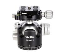 Rollei T8S Markt II - Trípode Profesional para cámara de 360 Grados con fricción, Capacidad de Carga de 22 kg, Escala para Tomas panorámicas y 2 Niveles. Incluye Placa de liberación rápida Compatible