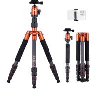 Rollei Tripode Camara Portátil Naranja 145cm Compact Traveler No.1 Carbono