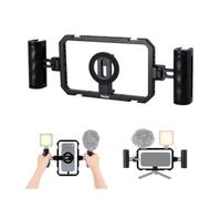 Rollei Universal Smartphone Cage Rig de Vídeo Todo en Uno con Empuñaduras | Kit de Vlogging con Anillo Magnético y Pinza para Grabación de Vídeo Compatible con MagSafe para iPhone Android Carga 5kg