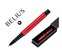 Roller Belius Turbo Aluminio Color Rojo Y Negro Tinta Azul Caja De Diseño