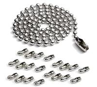 Roller Blind Beaded Pull Chain Extension 4.5 MM Beaded Ball Ceiling Fan Pull Chain with 20 Matching Connectors No.6