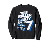 Roller Boy 7º cumpleaños Rollerblading Skater Kid Edad 7 Fiesta Sudadera