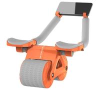 Roller de rueda AB, rodillo de ejercicio abdominal - AB Máquina de entrenamiento de ejercicios con rebote automático - Equipo de entrenamiento del núcleo de la rueda abdominal para principiantes mujer
