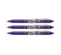 Roller de tinta original Pilot Frixion Ball Clicker 0,7 Sparpack 3 unidades de tinta bolígrafo Frixion Original de Pilot Pen, color morado