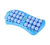 Roller del masajeador de pies: masajeador de tacón doble con cuentas magnéticas, herramienta de masaje en forma de pescado de 24 ruedas para el tacón de relajación muscular del talón trabaja diariamen