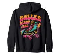 Roller Derby Girl Indoor Skater Roller Skating Sudadera con Capucha