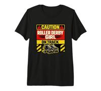 Roller Derby Girl Ruedas Derby Quad Disco Patines Patinador Camiseta Premium