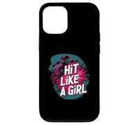Roller Derby Hit Like A Girl Empowering Skater Design Carcasa para iPhone 12/12 Pro