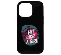 Roller Derby Hit Like A Girl Empowering Skater Design Carcasa para iPhone 13 Pro