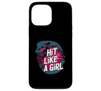 Roller Derby Hit Like A Girl Empowering Skater Design Carcasa para iPhone 13 Pro MAX