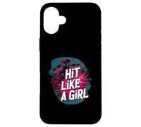 Roller Derby Hit Like A Girl Empowering Skater Design Carcasa para iPhone 16 Plus