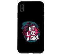 Roller Derby Hit Like A Girl Empowering Skater Design Carcasa para iPhone XS MAX