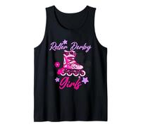 Roller Derby - Patinador Retro para niñas Camiseta sin Mangas