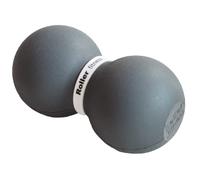 Roller Fitness Infinity Roller, rodillo de espuma de cacahuete, rodillo de ejercicio de doble bola de masaje grande de 8 pulgadas (gris - estándar)