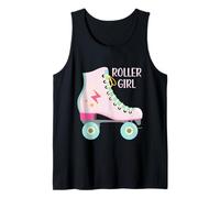 Roller Girl Skater Patinaje Retro Vintage Mujer 70s 80s 90s Camiseta sin Mangas