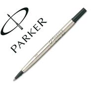 Parker Recambio para bolígrafo roller de punta fina | negro | paquete de 1
