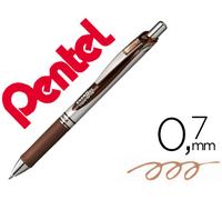Roller Pentel Bl77 0.7 mm Energel Retráctil Marrón