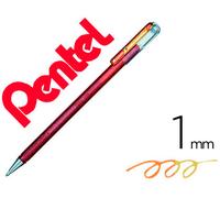 Roller Pentel K110 Dual Metalizado Naranja y Amarillo Metalizado