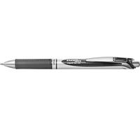 Pentel Energel XM Retráctil Gel Bolígrafo con 0.7mm Punta - Negro, Paquete De 12