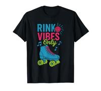 Roller Rink Crew Retro Skate Disco Vibes Pista Patinaje de Vida Camiseta