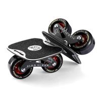 Roller Road Drift Patines, monopatín portátil dividido con tablero de aleación de aluminio antideslizante, soporte de acero, ruedas de poliuretano ampliadas, rodamientos de calidad