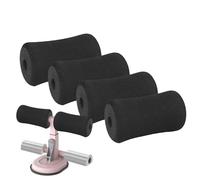 Roller Roller para ejercicio, espuma de rodillo en el gimnasio - cubierta del 4 paquete de tubo negro | Accesorios para el gimnasio en el hogar, equipos de acondicionamiento físico, accesorios para Ma