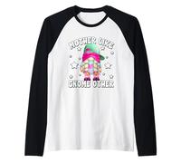 Roller Skate Mom GNOME For Women Funny 80 90s Roller Skating Camiseta Manga Raglan