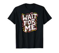 Roller Skating Wait For Me Retro Skateboarding Camiseta