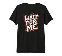 Roller Skating Wait For Me Retro Skateboarding Camiseta Premium