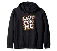 Roller Skating Wait For Me Retro Skateboarding Sudadera con Capucha