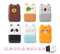 Roller Stamps for Kids - 6 Piece Animal Cartoon Drawing Stamp Set | Educational Painting and Creativity Toys, Girls, Boys, Children | Fun Art Supplies for Learning, Crafting, School Projects,