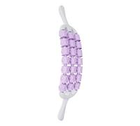 Roller Stick, Body Stick, Three-Row Deep Tissue, Flexible Bendable Design, Ideal for Recovery Routines in Yoga Running and Fitness, 18.5 Inches, Pink, Purple Color, 1 Piece