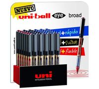 Roller t.liq. uni-ball eye broad 1,0mm (ub-150e-10) expositor de 36
