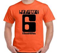 Rollerball Cult 70S Sci-FI Movie Houston 6 James Caan - Camiseta de manga corta para hombre, color naranja, naranja, M