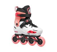 Rollerblade Apex - Patines en línea para niño, Color Platino/Coral, Talla 37-40