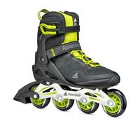 Rollerblade MACROBLADE 80 Patines en línea para Hombres, Fitness Inliner, Negro/Lima, 45.5/46