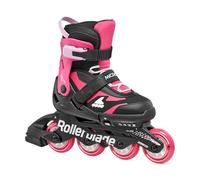 Rollerblade MICROBLADE - Patines en línea para niñas, Color Negro y Rosa, 36,5-40,5