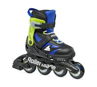Rollerblade MICROBLADE - Patines en línea para niños, Color Negro/Azul, 36.5-40.5